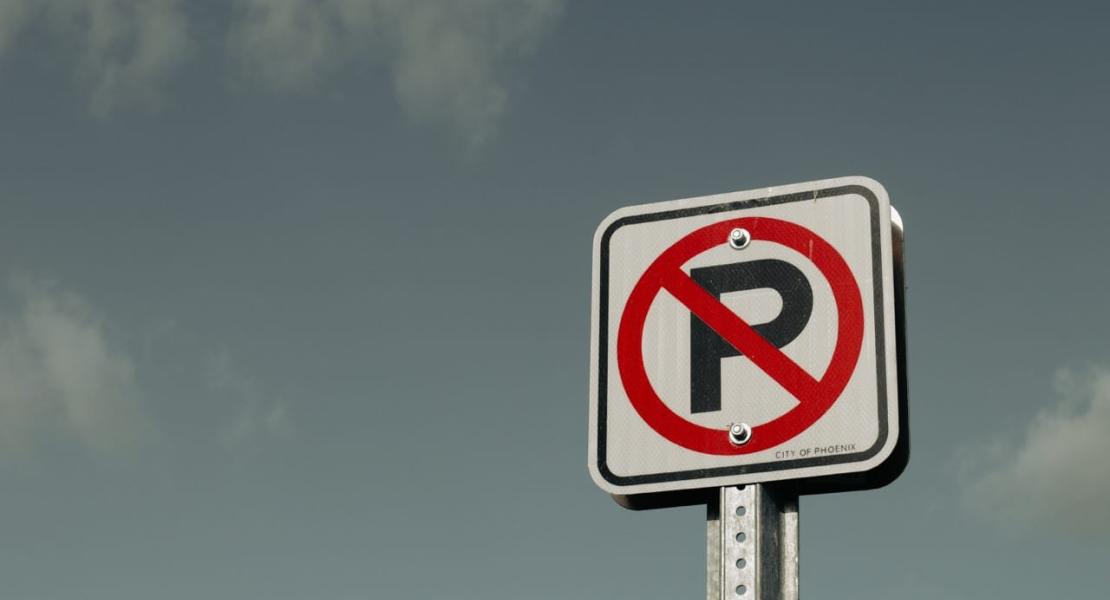 No parking sign